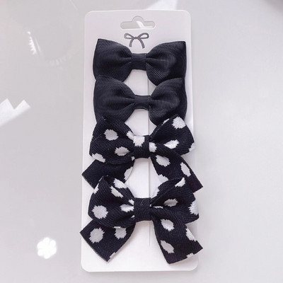 4gab/komplekts Leoparda apdrukas bantītes matu sprādzes jaukām zīdainītēm Masīvas bantes Matadatas Barretes Jaunas galvassegas Bērnu matu aksesuāri