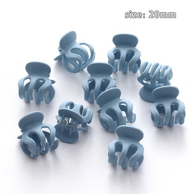 10 tk/komplekt Lihtsad jäätunud väikesed juuksed küünised tüdrukud armsad ühevärvilised akrüüljuuksenõel Kõrge korteklambriga peakatted Juukseaksessuaarid