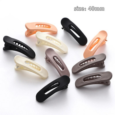 10 tk/komplekt Lihtsad jäätunud väikesed juuksed küünised tüdrukud armsad ühevärvilised akrüüljuuksenõel Kõrge korteklambriga peakatted Juukseaksessuaarid