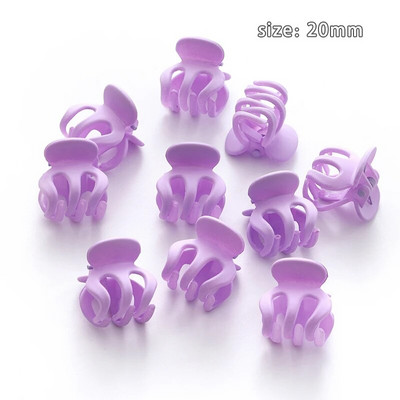 10 tk/komplekt Lihtsad jäätunud väikesed juuksed küünised tüdrukud armsad ühevärvilised akrüüljuuksenõel Kõrge korteklambriga peakatted Juukseaksessuaarid