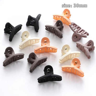 10 tk/komplekt Lihtsad jäätunud väikesed juuksed küünised tüdrukud armsad ühevärvilised akrüüljuuksenõel Kõrge korteklambriga peakatted Juukseaksessuaarid