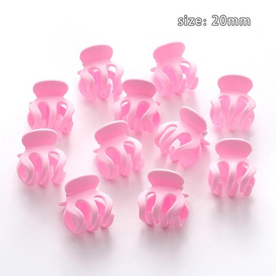 10 tk/komplekt Lihtsad jäätunud väikesed juuksed küünised tüdrukud armsad ühevärvilised akrüüljuuksenõel Kõrge korteklambriga peakatted Juukseaksessuaarid