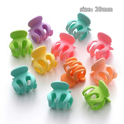 10 tk/komplekt Lihtsad jäätunud väikesed juuksed küünised tüdrukud armsad ühevärvilised akrüüljuuksenõel Kõrge korteklambriga peakatted Juukseaksessuaarid