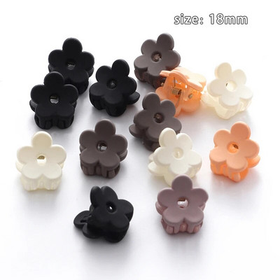 10 tk/komplekt Lihtsad jäätunud väikesed juuksed küünised tüdrukud armsad ühevärvilised akrüüljuuksenõel Kõrge korteklambriga peakatted Juukseaksessuaarid