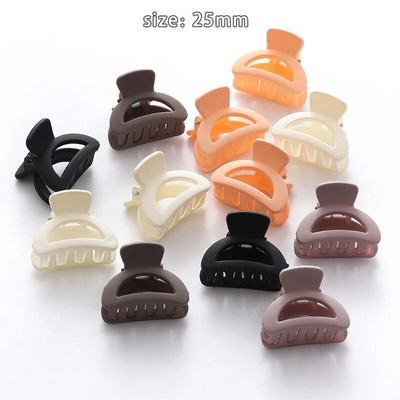 10 tk/komplekt Lihtsad jäätunud väikesed juuksed küünised tüdrukud armsad ühevärvilised akrüüljuuksenõel Kõrge korteklambriga peakatted Juukseaksessuaarid