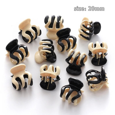 10 tk/komplekt Lihtsad jäätunud väikesed juuksed küünised tüdrukud armsad ühevärvilised akrüüljuuksenõel Kõrge korteklambriga peakatted Juukseaksessuaarid