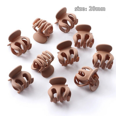 10 tk/komplekt Lihtsad jäätunud väikesed juuksed küünised tüdrukud armsad ühevärvilised akrüüljuuksenõel Kõrge korteklambriga peakatted Juukseaksessuaarid