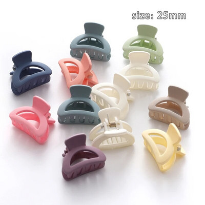 10 tk/komplekt Lihtsad jäätunud väikesed juuksed küünised tüdrukud armsad ühevärvilised akrüüljuuksenõel Kõrge korteklambriga peakatted Juukseaksessuaarid