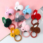 Inel de păr de iepure drăguț Bandă pentru femeie banda de cauciuc benzi elastice de păr fetiță Coreeană accesorii de păr pentru copii ornamente