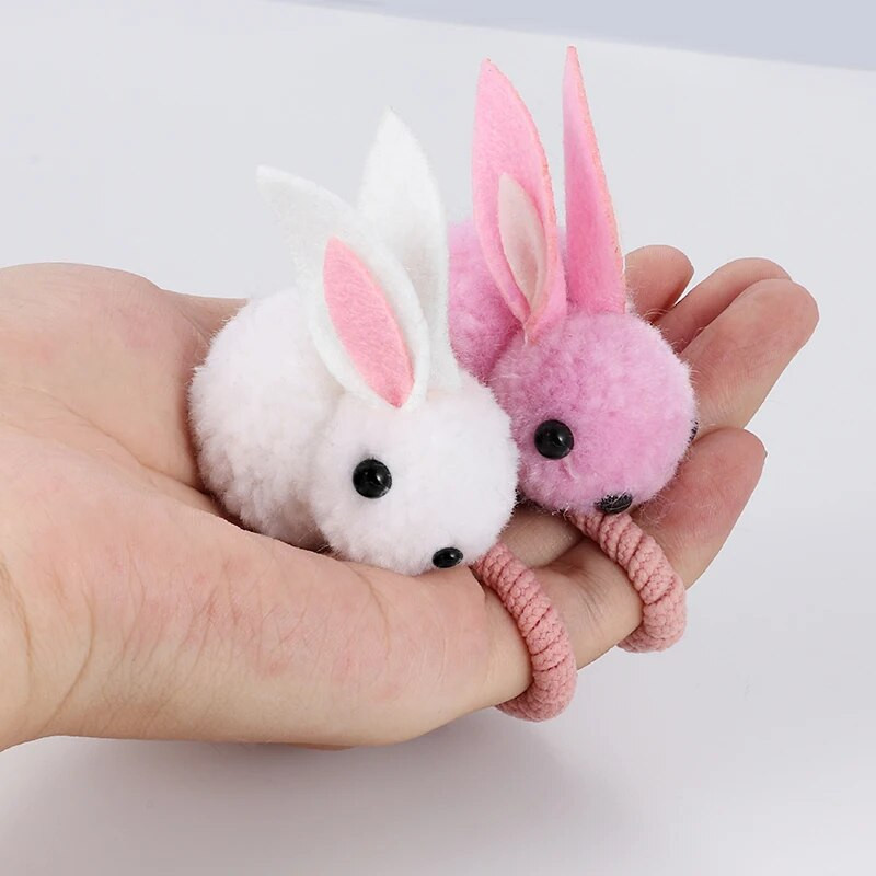 Mīlīgs truša matu gredzens Galvas saite sieviešu gumija elastīga matu lente meitene korejiešu galvassegas bērnu mati Aksesuāri rotājumi