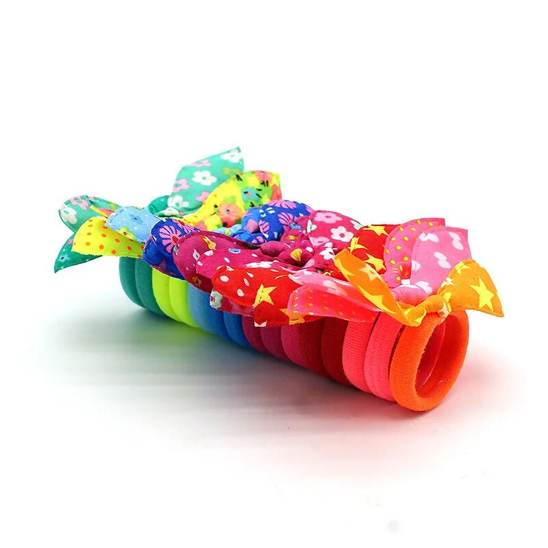 20tk Armas väike Küülikukõrv Juuksepaelad Tüdruk Kummipael Elastne riba Beebi peakatted Korea Laste Juukseaksessuaarid Kaunistused