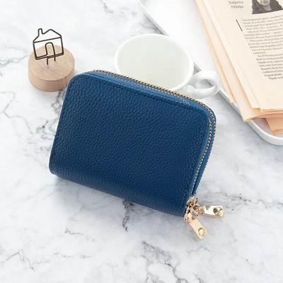 Sieviešu somiņa Sieviešu rāvējslēdzēja īsa stila somiņa Ličī raksta Modes Liela ietilpība Daudzkāršu slota Monētu Maks ar Rāvējslēdzēju Karšu Soma