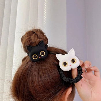 2023 Нови жени Сладка котка Гумени ленти Еластични ленти за коса Корейски шапки Деца за момичета Прекрасни аксесоари за коса Орнаменти