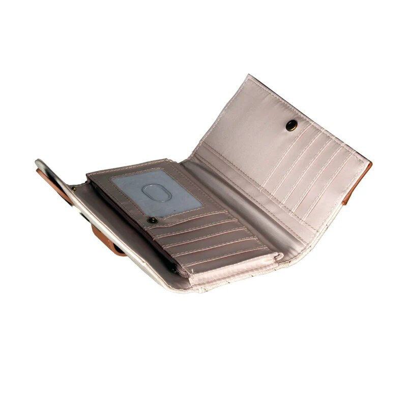 Sieviešu maki Modes, garas ādas augstākās kvalitātes karšu turētājs klasisks sieviešu maciņš, rāvējslēdzēja maks sievietēm 6039