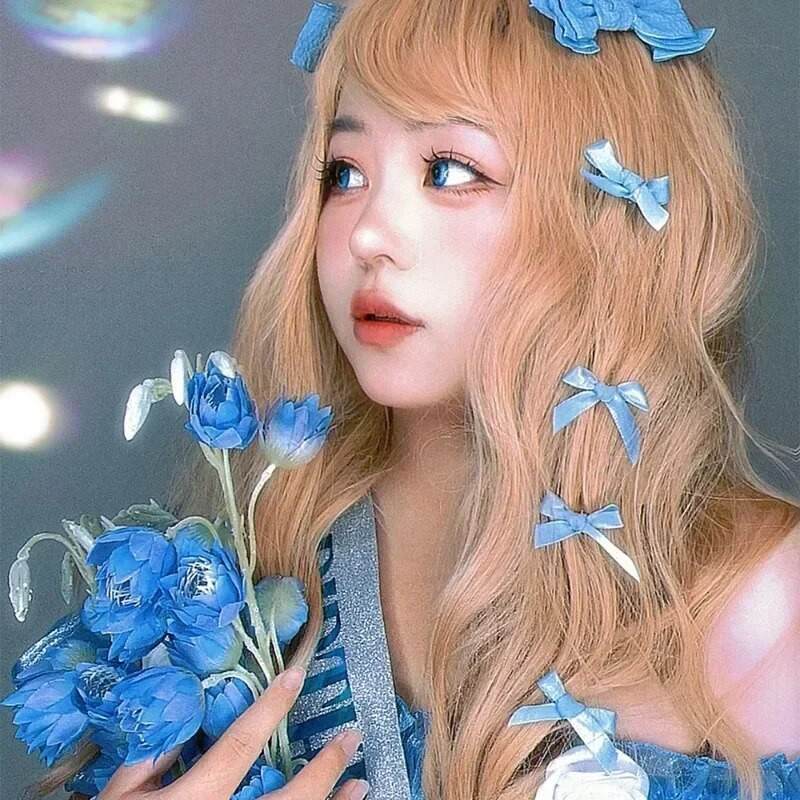 Värvid Siidlint Bowknot Juukseklambrid Mood Armas ballett Armas tüdruk Barrettes Värvilised pitsid Naised Bobby Pin INS Y2K Aksessuaarid