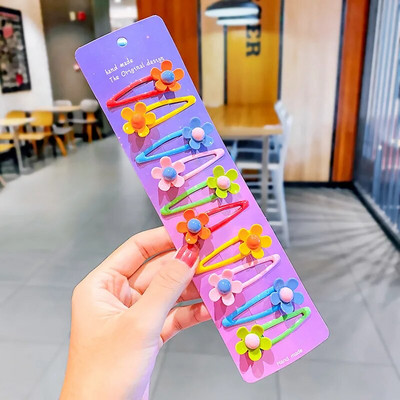 1 σετ για κορίτσια, χαριτωμένα κινούμενα σχέδια, ζωικά φρούτα με χρώμα, φουρκέτες για παιδιά, γλυκό κλιπ μαλλιών Barrettes Headband Παιδική μόδα αξεσουάρ μαλλιών