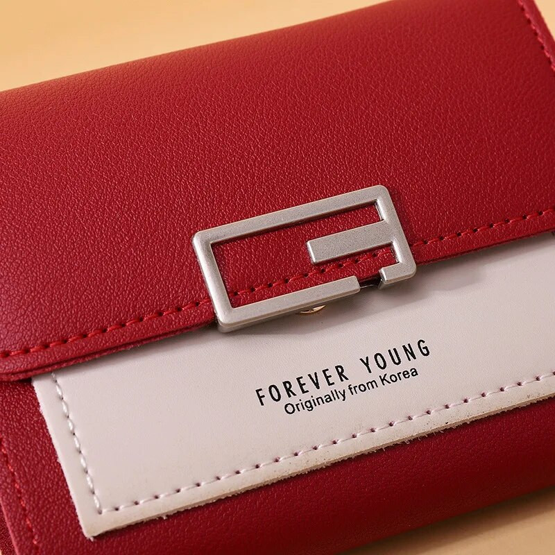 Uus väike rahakott naiste lühike, 2022. aasta Korea sidurikott, kolmekordne kaardikott, armas mini-moodne rahakott Mündikott Disainer rahakott