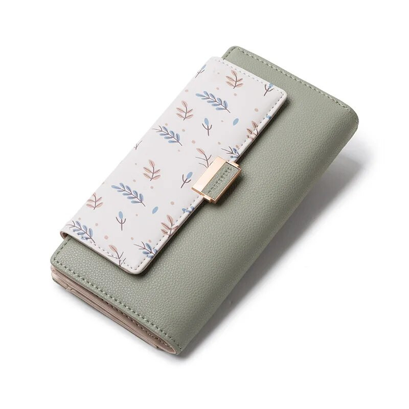 Jauni sieviešu maki, gari ādas maki, sieviešu maki, liela ietilpība. Sieviešu monētu karšu turētāji Augstas kvalitātes Hasp Clutch Carteras