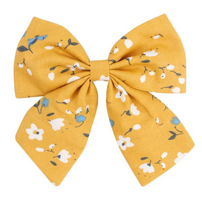 Arc de păr elegant din bumbac, florală, agrafă de primăvară, bareta de păr cu imprimeu la modă, pentru femei, fete, dulce, accesorii pentru prindere de păr