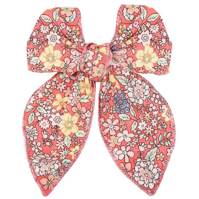 Arc de păr elegant din bumbac, florală, agrafă de primăvară, bareta de păr cu imprimeu la modă, pentru femei, fete, dulce, accesorii pentru prindere de păr