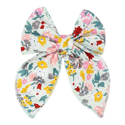 Arc de păr elegant din bumbac, florală, agrafă de primăvară, bareta de păr cu imprimeu la modă, pentru femei, fete, dulce, accesorii pentru prindere de păr