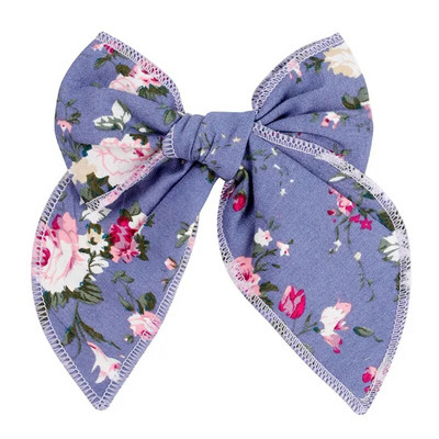 Arc de păr elegant din bumbac, florală, agrafă de primăvară, bareta de păr cu imprimeu la modă, pentru femei, fete, dulce, accesorii pentru prindere de păr