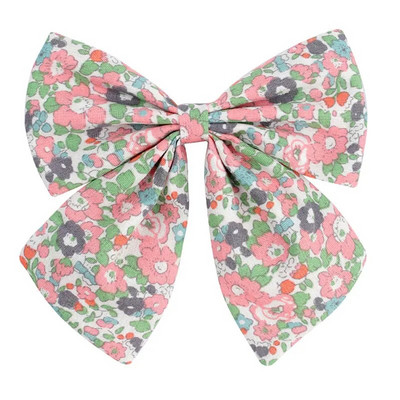 Arc de păr elegant din bumbac, florală, agrafă de primăvară, bareta de păr cu imprimeu la modă, pentru femei, fete, dulce, accesorii pentru prindere de păr