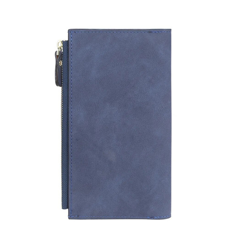 2022. aasta luksusbrändi naiste rahakott Moodne pikad mitme kaardiga rahakotid Trendikas nubuknahast mündikott Retro ühevärviline kaardihoidja