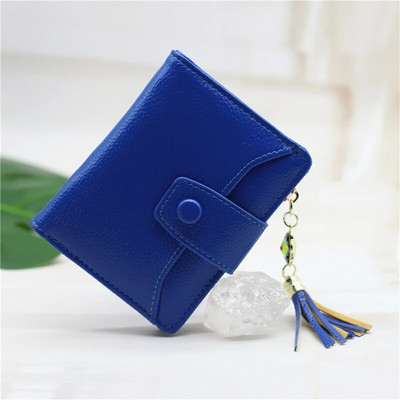 Γυναικείο πορτοφόλι PU Δερμάτινο κανονικό γυναικείο πορτοφόλι Μωβ/ροζ/μπλε/κόκκινο Γυναικείο πορτοφόλι σχεδιαστών Διακοσμητικό τσάντα με στρας και φούντα