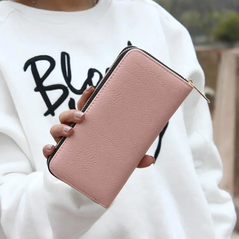 Luksusa augstas kvalitātes maks sieviešu kaķu multfilmu maciņš Radošs sieviešu karšu turētājs gadījuma rakstura sieviešu sajūga PU ādas monētu maciņš