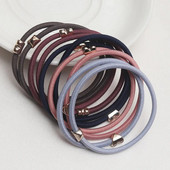 10GAB jaunas meiteņu elastīgās matu gumijas lentes bērniem galvas saites sievietēm matu kaklasaites matu gumija zirgaste matu turētāji matu aksesuāri