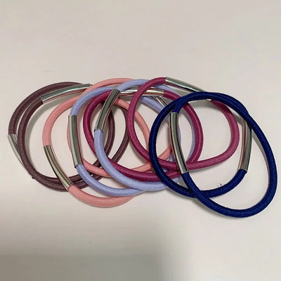 10GAB jaunas meiteņu elastīgās matu gumijas lentes bērniem galvas saites sievietēm matu kaklasaites matu gumija zirgaste matu turētāji matu aksesuāri