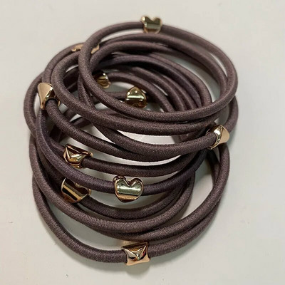 10GAB jaunas meiteņu elastīgās matu gumijas lentes bērniem galvas saites sievietēm matu kaklasaites matu gumija zirgaste matu turētāji matu aksesuāri