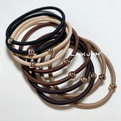 10GAB jaunas meiteņu elastīgās matu gumijas lentes bērniem galvas saites sievietēm matu kaklasaites matu gumija zirgaste matu turētāji matu aksesuāri