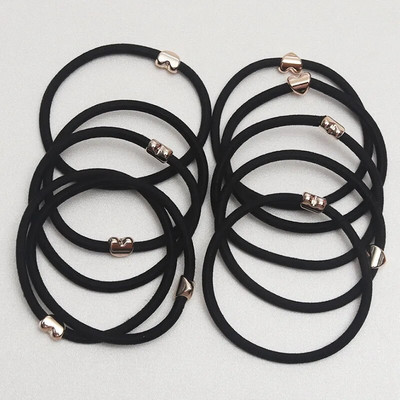 10GAB jaunas meiteņu elastīgās matu gumijas lentes bērniem galvas saites sievietēm matu kaklasaites matu gumija zirgaste matu turētāji matu aksesuāri