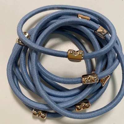 10GAB jaunas meiteņu elastīgās matu gumijas lentes bērniem galvas saites sievietēm matu kaklasaites matu gumija zirgaste matu turētāji matu aksesuāri