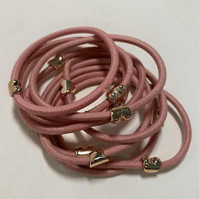 10GAB jaunas meiteņu elastīgās matu gumijas lentes bērniem galvas saites sievietēm matu kaklasaites matu gumija zirgaste matu turētāji matu aksesuāri