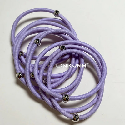 10GAB jaunas meiteņu elastīgās matu gumijas lentes bērniem galvas saites sievietēm matu kaklasaites matu gumija zirgaste matu turētāji matu aksesuāri