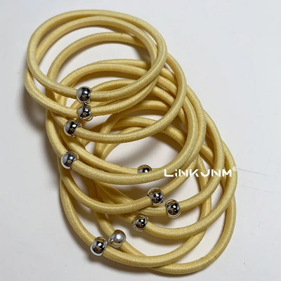 10GAB jaunas meiteņu elastīgās matu gumijas lentes bērniem galvas saites sievietēm matu kaklasaites matu gumija zirgaste matu turētāji matu aksesuāri