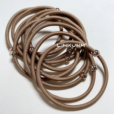 10GAB jaunas meiteņu elastīgās matu gumijas lentes bērniem galvas saites sievietēm matu kaklasaites matu gumija zirgaste matu turētāji matu aksesuāri