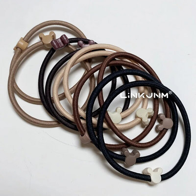 10GAB jaunas meiteņu elastīgās matu gumijas lentes bērniem galvas saites sievietēm matu kaklasaites matu gumija zirgaste matu turētāji matu aksesuāri