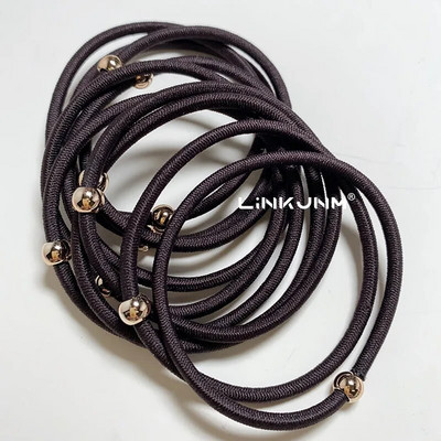 10GAB jaunas meiteņu elastīgās matu gumijas lentes bērniem galvas saites sievietēm matu kaklasaites matu gumija zirgaste matu turētāji matu aksesuāri