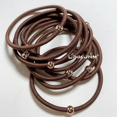 10GAB jaunas meiteņu elastīgās matu gumijas lentes bērniem galvas saites sievietēm matu kaklasaites matu gumija zirgaste matu turētāji matu aksesuāri