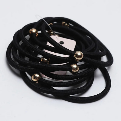 10GAB jaunas meiteņu elastīgās matu gumijas lentes bērniem galvas saites sievietēm matu kaklasaites matu gumija zirgaste matu turētāji matu aksesuāri