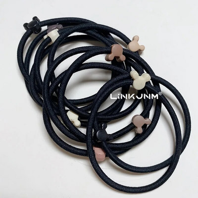 10GAB jaunas meiteņu elastīgās matu gumijas lentes bērniem galvas saites sievietēm matu kaklasaites matu gumija zirgaste matu turētāji matu aksesuāri