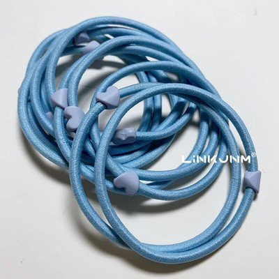 10GAB jaunas meiteņu elastīgās matu gumijas lentes bērniem galvas saites sievietēm matu kaklasaites matu gumija zirgaste matu turētāji matu aksesuāri