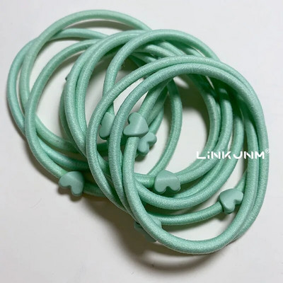 10GAB jaunas meiteņu elastīgās matu gumijas lentes bērniem galvas saites sievietēm matu kaklasaites matu gumija zirgaste matu turētāji matu aksesuāri