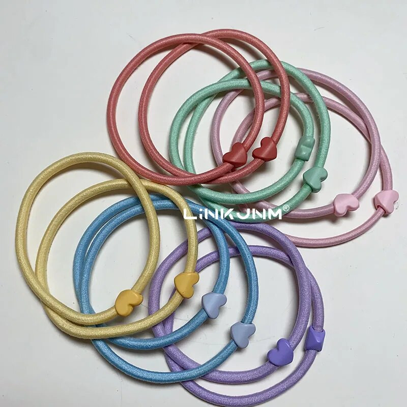 10GAB jaunas meiteņu elastīgās matu gumijas lentes bērniem galvas saites sievietēm matu kaklasaites matu gumija zirgaste matu turētāji matu aksesuāri