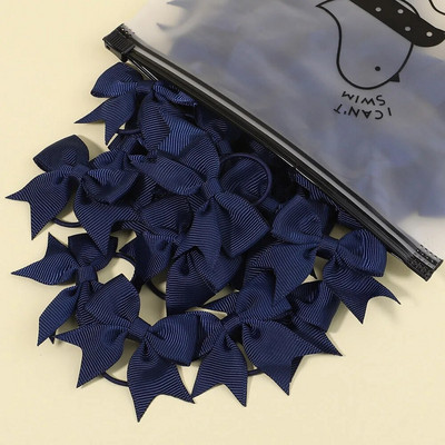 5/10/20gab Mini vienkrāsainas bantes Elastīgas matu lentes bērniem Meitenēm Mazas gumijas joslas matu kaklasaites zirgastes turētājs Matu aksesuāri