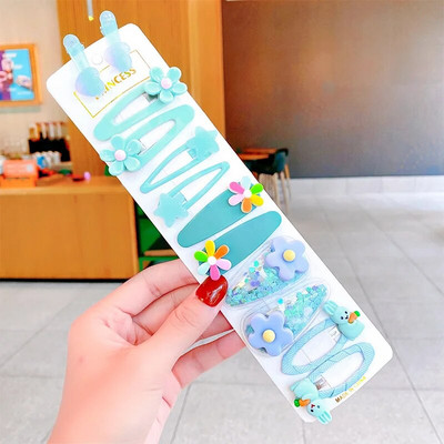 1Komplekts Meitenēm Jauka multfilma Dzīvnieks Ziedi Matu sprādzes Candy Krāsa Matu Saspraudes Barrettes Galvas saite Bērniem Bērniem Matu Aksesuāri Jauns